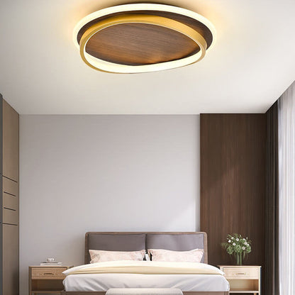 Outdoor Gold LED Ceiling Light Fixture 18.5 Inch