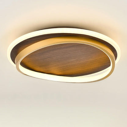 Outdoor Gold LED Ceiling Light Fixture 18.5 Inch