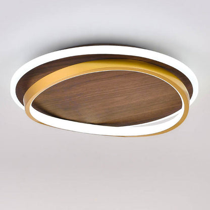 Outdoor Gold LED Ceiling Light Fixture 18.5 Inch