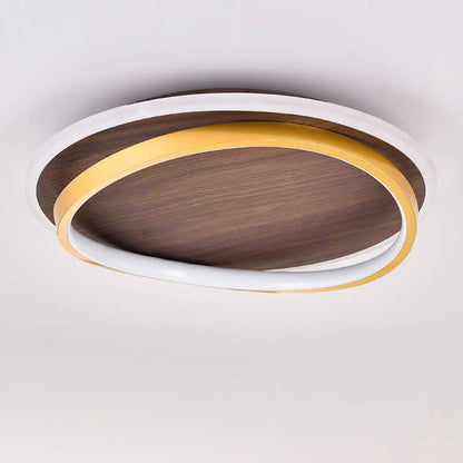 Outdoor Gold LED Ceiling Light Fixture 18.5 Inch