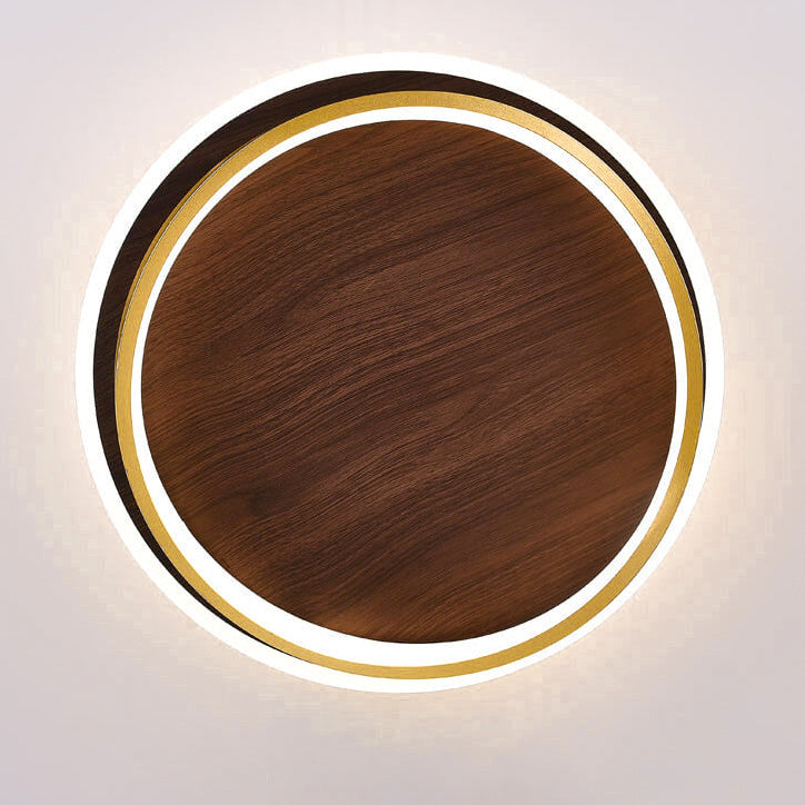 Outdoor Gold LED Ceiling Light Fixture 18.5 Inch