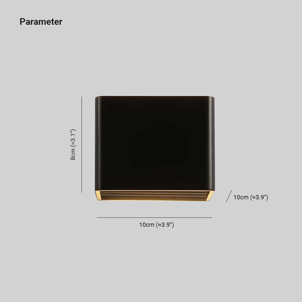 Contemporary Square Wall Light Fixture