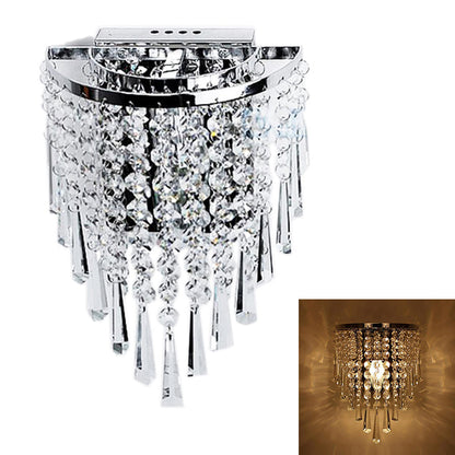 Luxury Glass Drop Crystal Wall Lamps