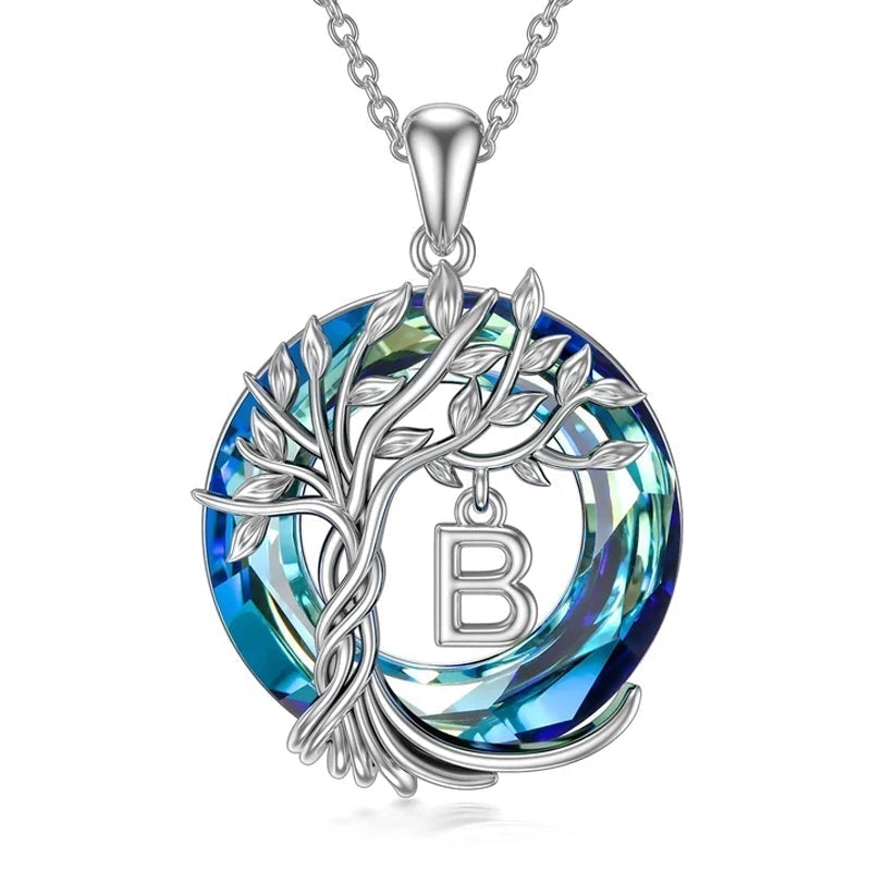 Nature Inspired Crystal Tree Necklace