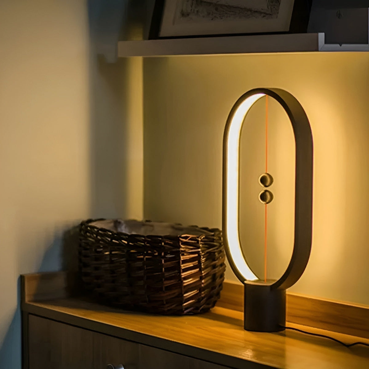 Slim LED Desk Lamp with USB Charger