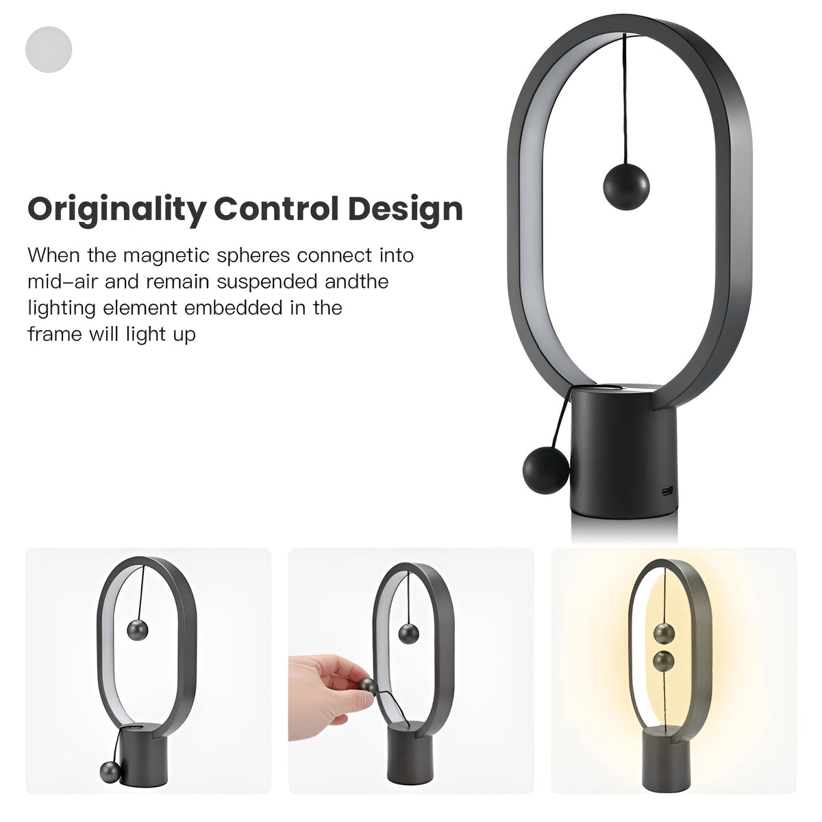 Slim LED Desk Lamp with USB Charger