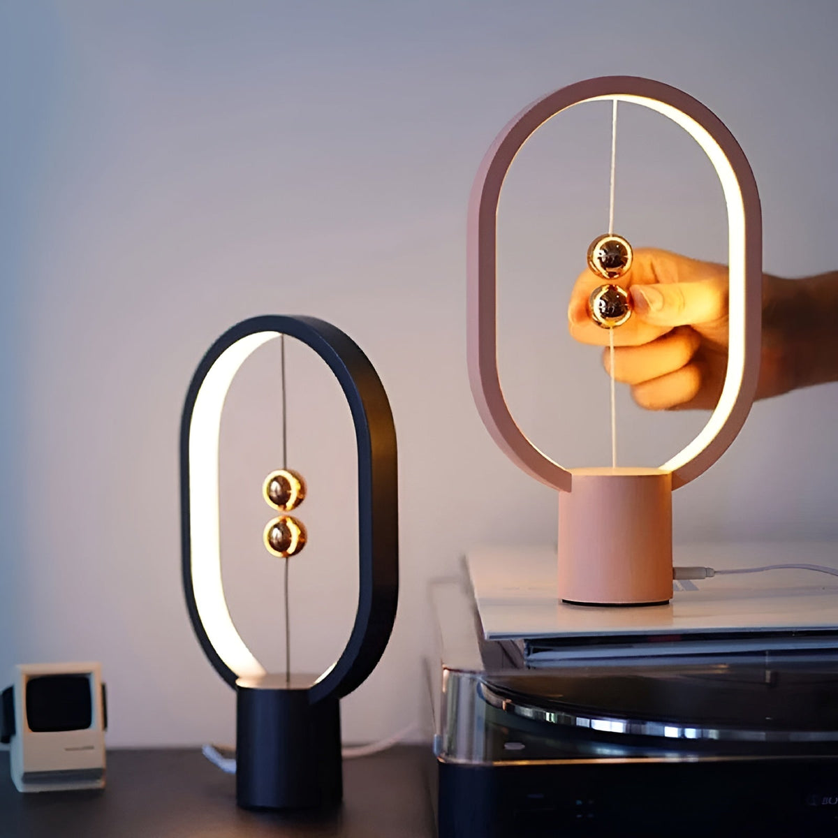 Slim LED Desk Lamp with USB Charger