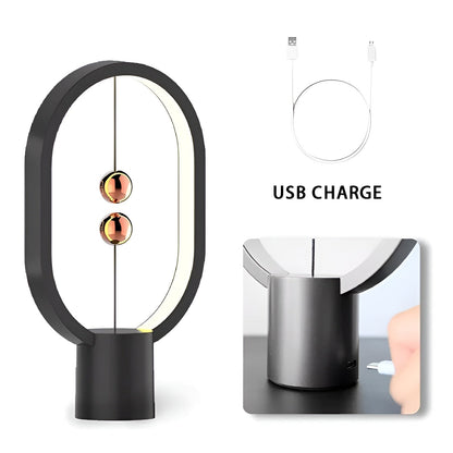 Slim LED Desk Lamp with USB Charger