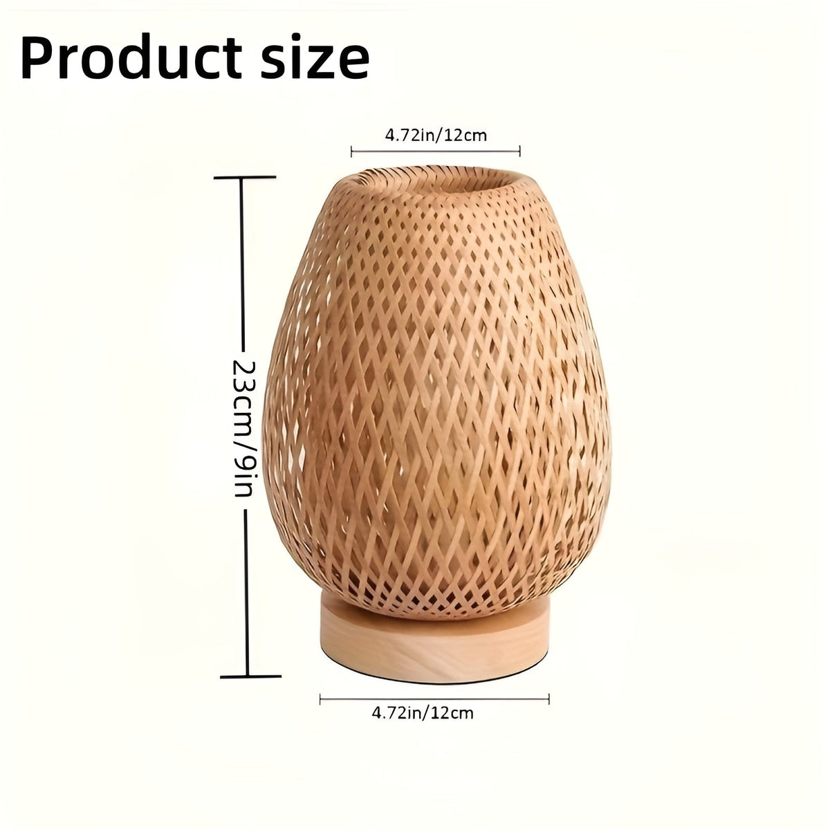 Eco Friendly USB Table Lamp with Natural Bamboo Base