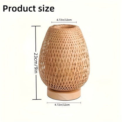 Eco Friendly USB Table Lamp with Natural Bamboo Base