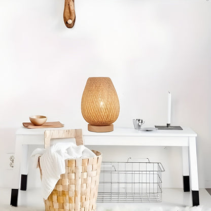Eco Friendly USB Table Lamp with Natural Bamboo Base