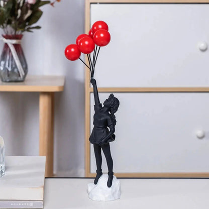 Iconic Banksy Balloon Girl Figurine
