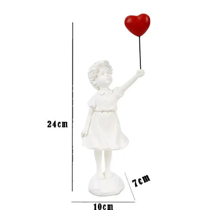 Iconic Banksy Balloon Girl Figurine