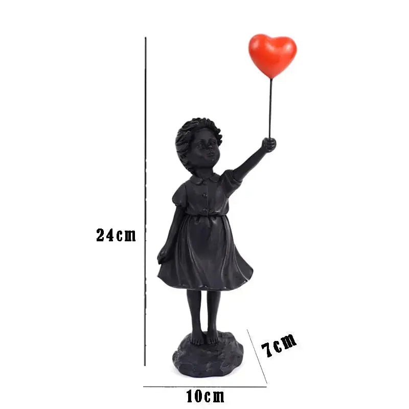 Iconic Banksy Balloon Girl Figurine