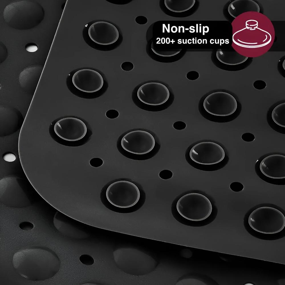 Grip Bath Mat with Extra Strong Suction for Bathroom Safety
