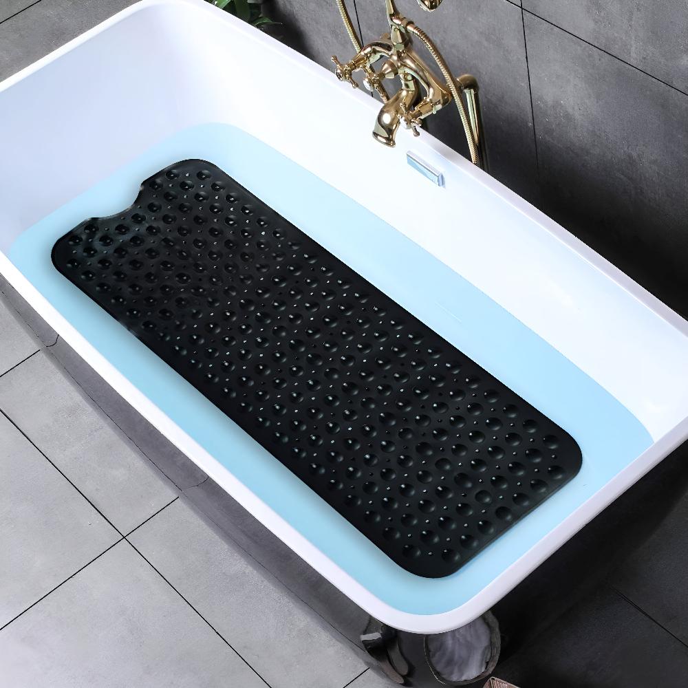 Grip Bath Mat with Extra Strong Suction for Bathroom Safety
