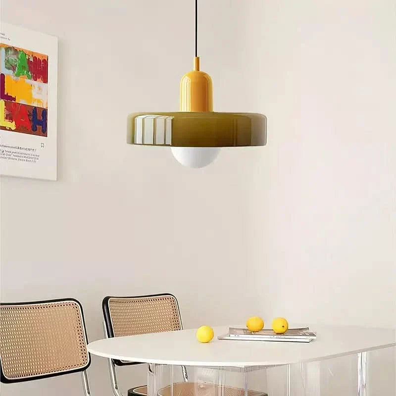 Vibrant Colourful Glass Drop Lamp