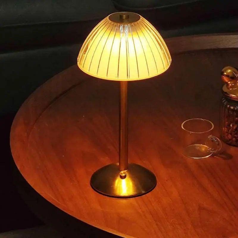 Wireless LED Glass Bedside Table Lamp