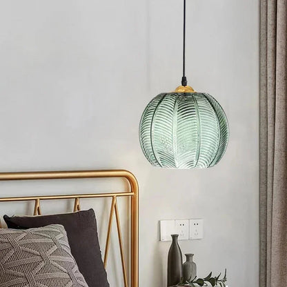 Bohemian Glass Pendant Lighting 12in Hanging Lamp - Cofik