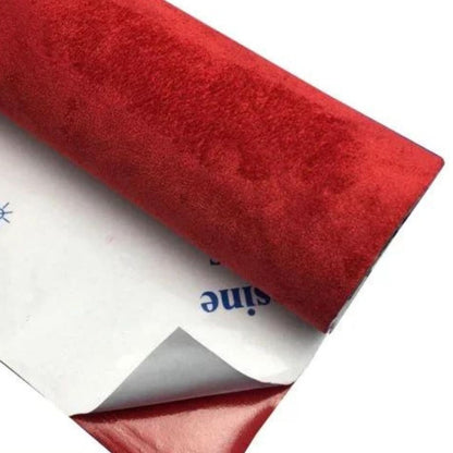 Stick On Faux Velvet Wallpaper Roll for Decor