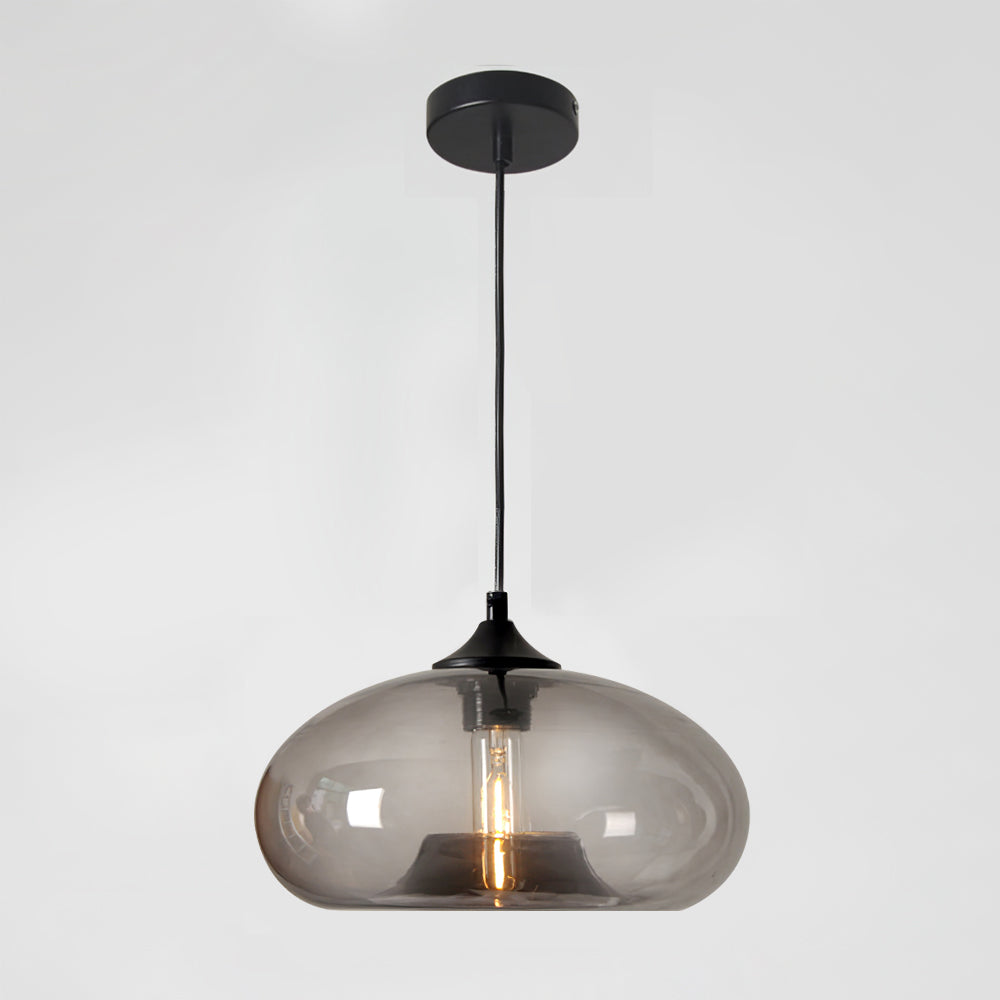 Sleek Glass Pendant LED Ceiling Light Fixture