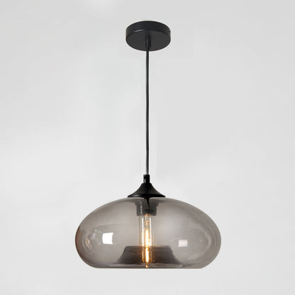 Sleek Glass Pendant LED Ceiling Light Fixture