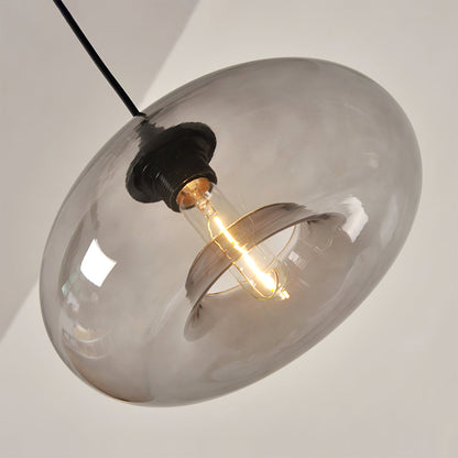 Sleek Glass Pendant LED Ceiling Light Fixture