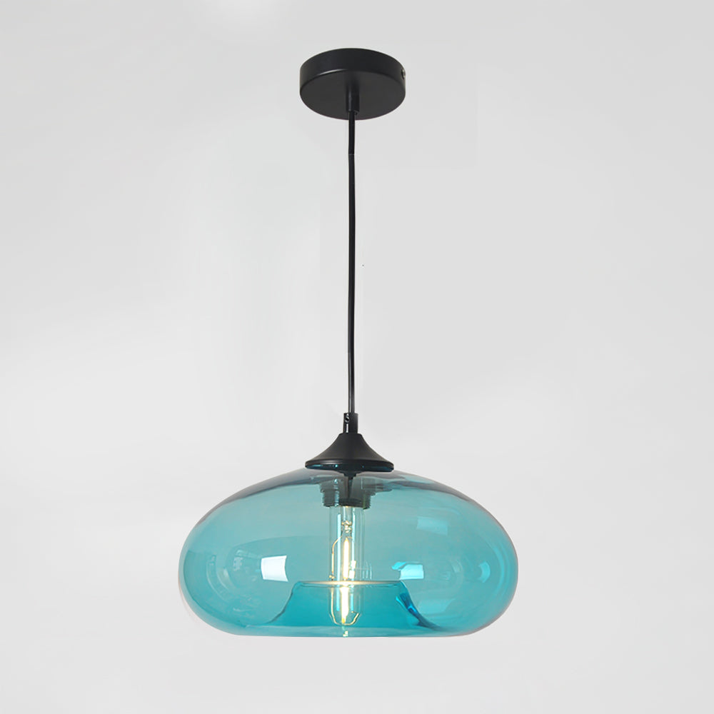 Sleek Glass Pendant LED Ceiling Light Fixture