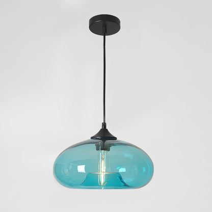 Sleek Glass Pendant LED Ceiling Light Fixture