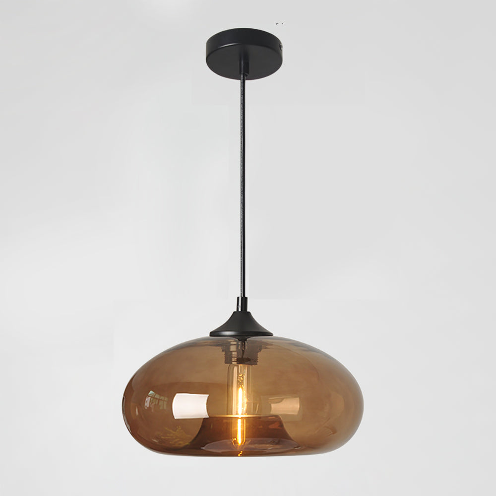 Sleek Glass Pendant LED Ceiling Light Fixture