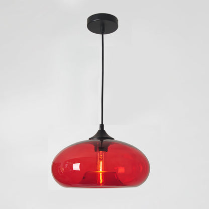 Sleek Glass Pendant LED Ceiling Light Fixture