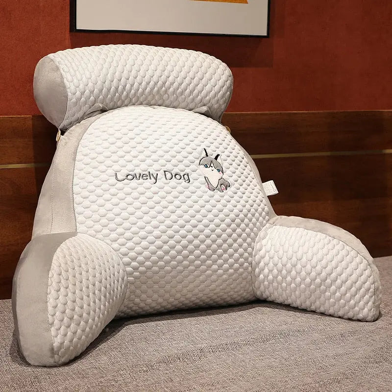 Contoured Triangle Pillow for Back and Neck Support