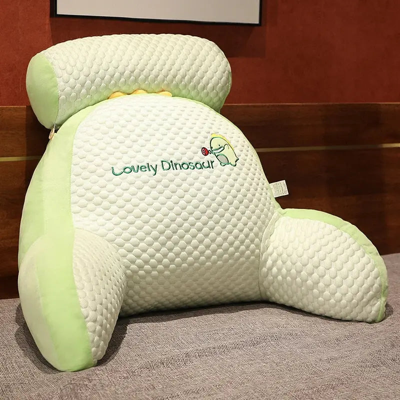 Contoured Triangle Pillow for Back and Neck Support