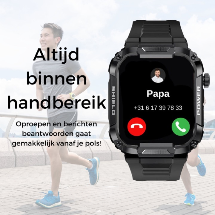 Tough Waterproof Smart Watch for IOS Android