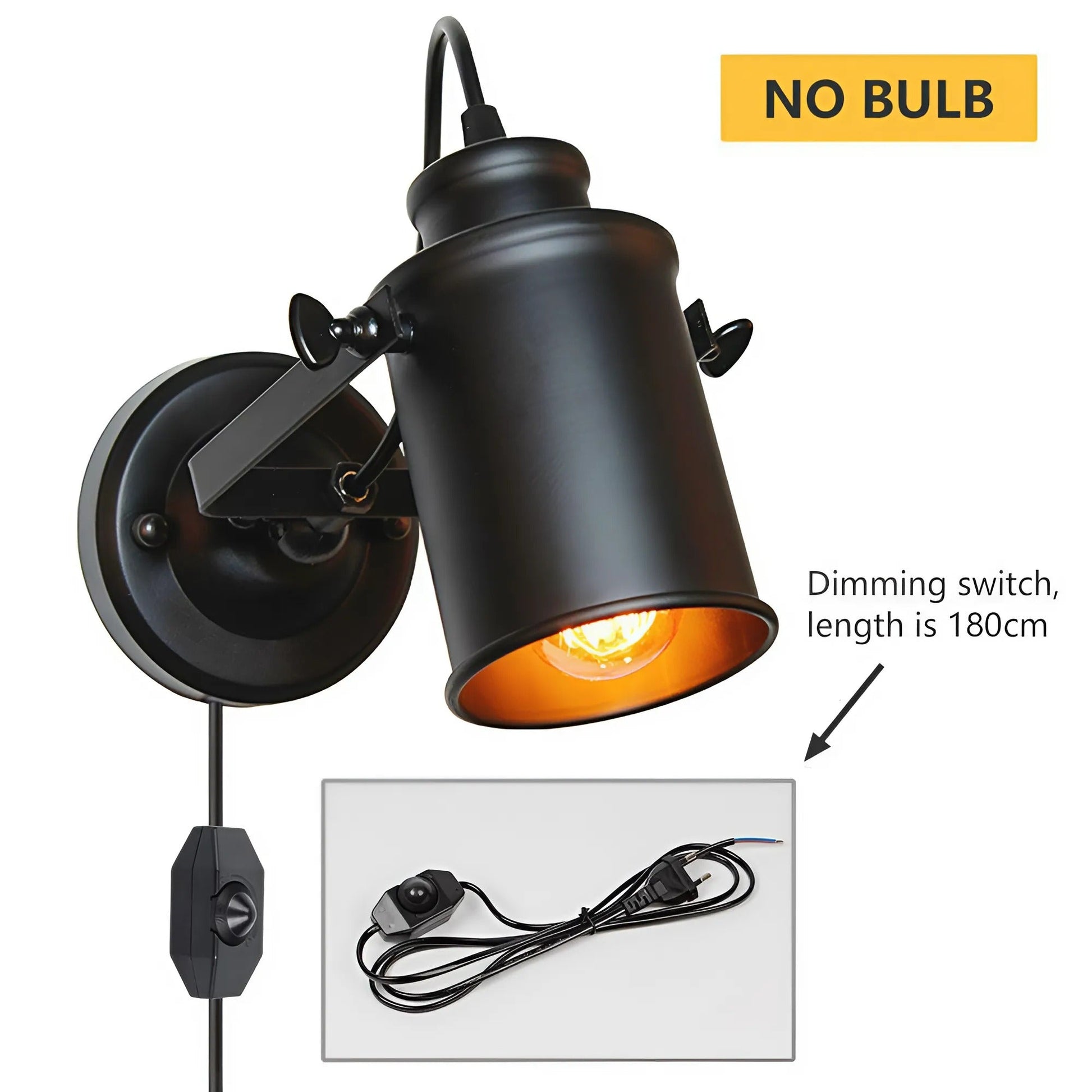Rustic Metal Wall Light | Noxord - Cofik