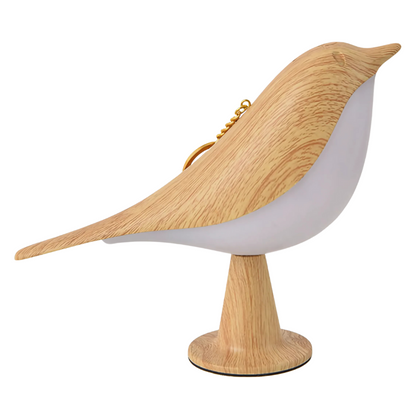 Compact Bird Table Lamp with Colorful Night Light