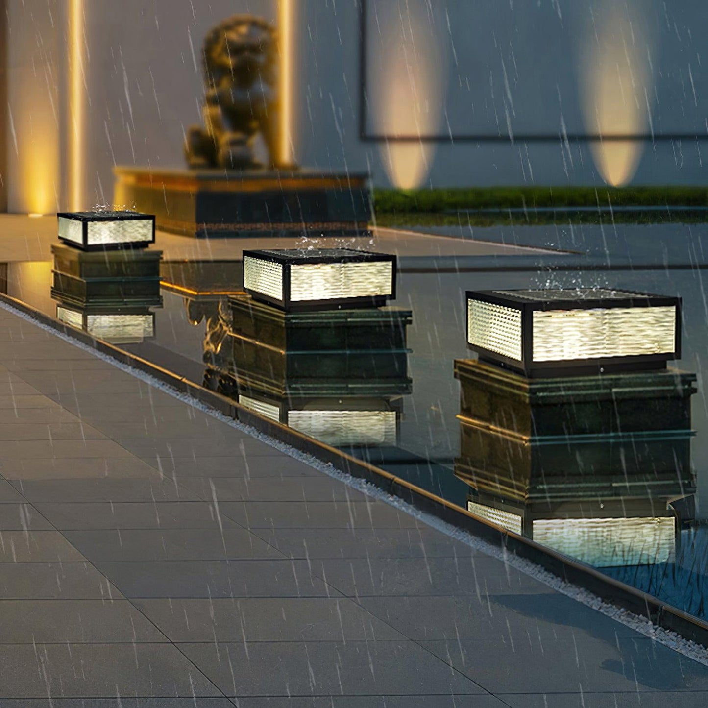 Bright Outdoor Garden Lantern