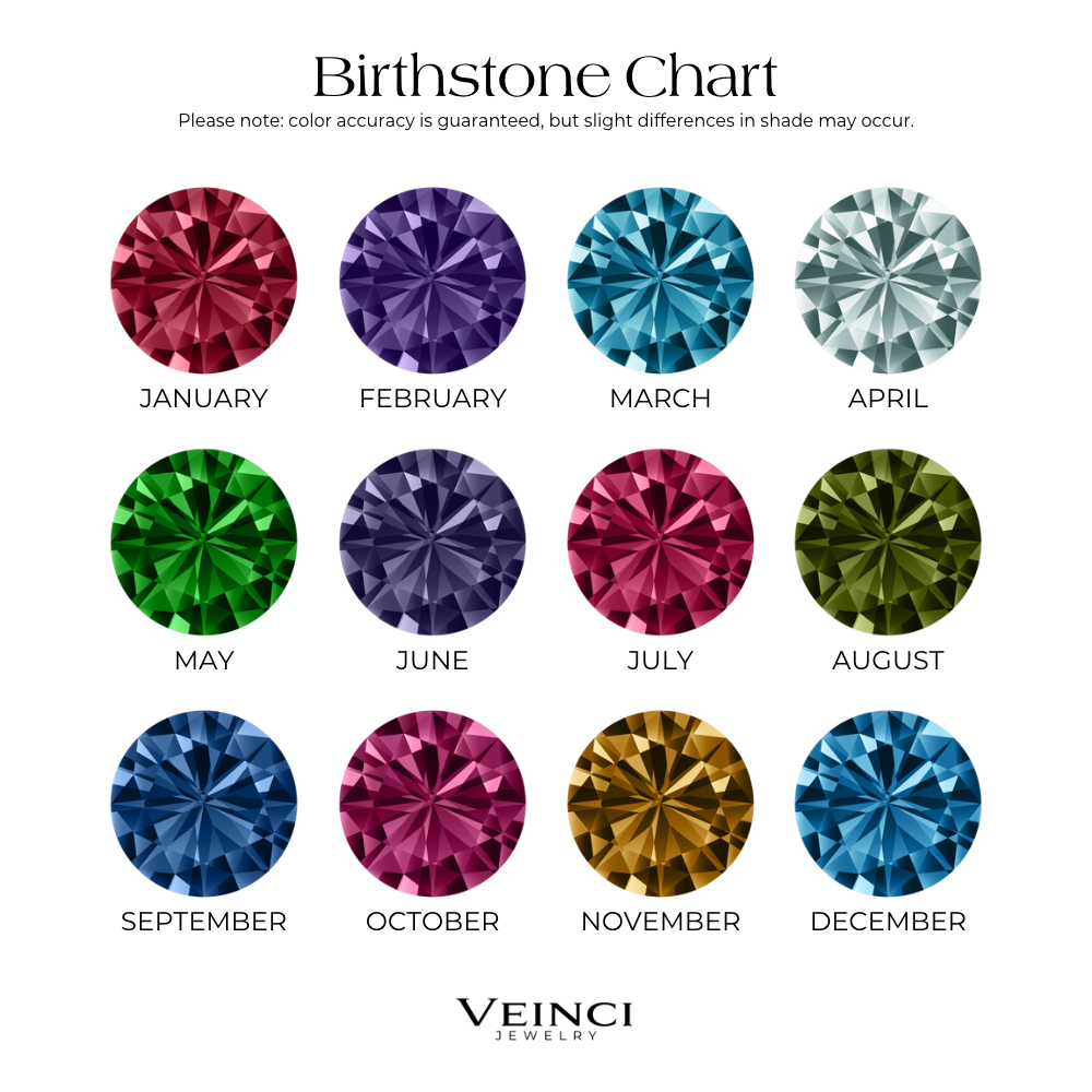Delicate Birthstone Flower Chain Bracelet - Cofik