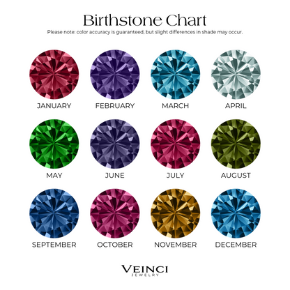 Delicate Birthstone Flower Chain Bracelet - Cofik