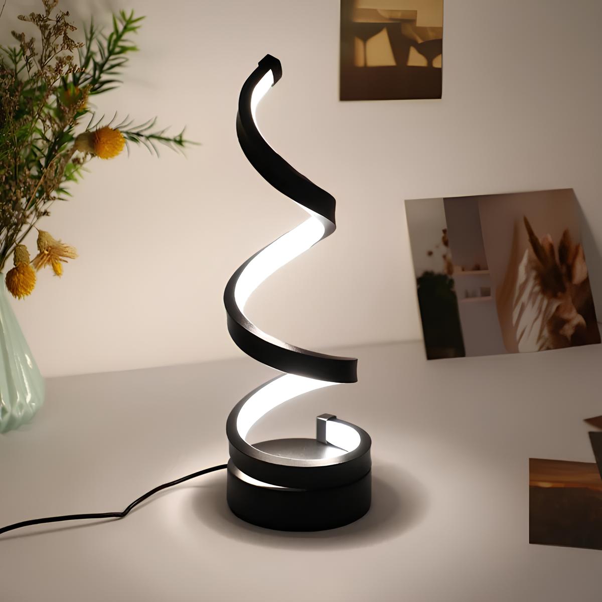 Contemporary Spiral LED Desk Lamp - Cofik