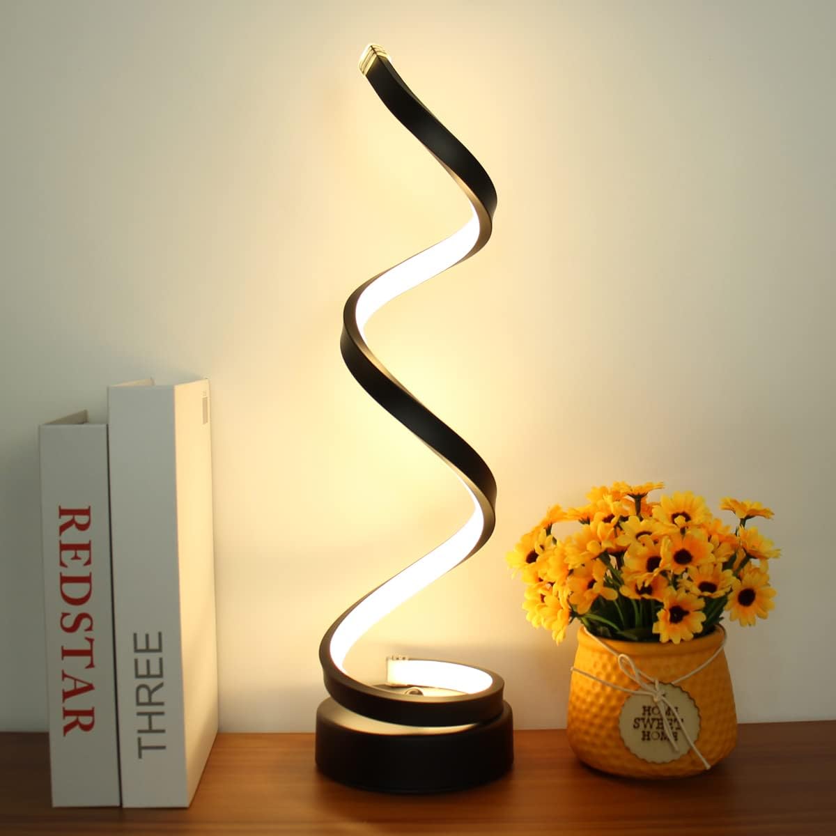 Contemporary Spiral LED Desk Lamp