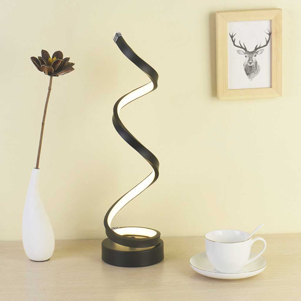 Contemporary Spiral LED Desk Lamp