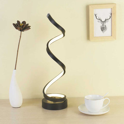 Contemporary Spiral LED Desk Lamp