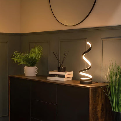 Contemporary Spiral LED Desk Lamp