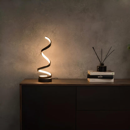 Contemporary Spiral LED Desk Lamp