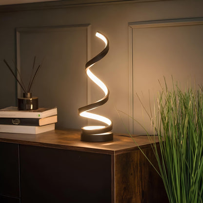 Contemporary Spiral LED Desk Lamp