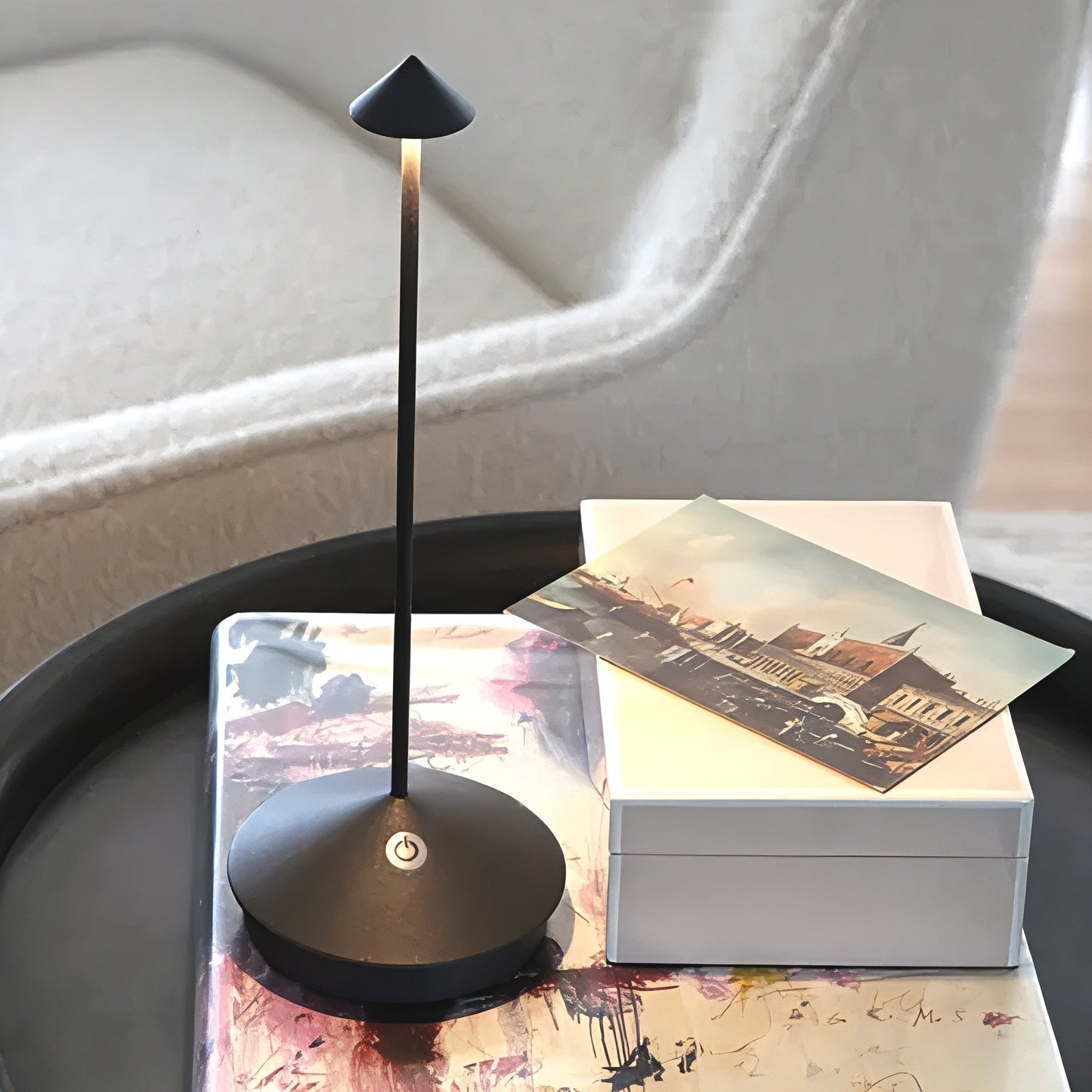 Portable LED Desk Lamp Rechargeable Metal Light