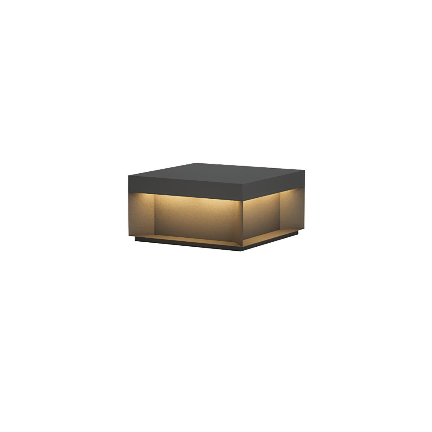 Outdoor Black Security Post Lamp