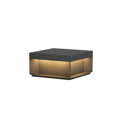 Outdoor Black Security Post Lamp