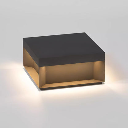 Outdoor Black Security Post Lamp